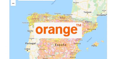 Mapa de cobertura 4g de Orange
